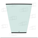 VITRE AVANT CENTRAL CATERPILLAR 910G / 914G / 914G SERIE 2 / 924G / 924GZ / 928G / 930G / 938G / 938G SERIE 2 (DE 1995 A 2007...