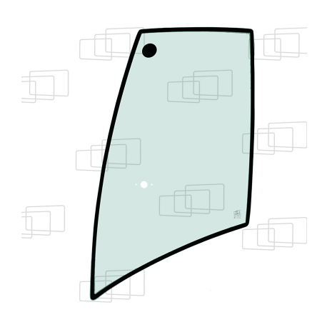 VITRE COTE DERRIERE PORTE DROITE CATERPILLAR 414E 416EST 420EST 430EST 450E (DE 2005 A 2012) 056095C