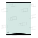 VITRE AVANT CENTRAL CATERPILLAR 824G SERIE 2 / 825G SERIE 2 / 826G SERIE 2 / 950G / 962G / 966G / 972G / 980G / IT62G 055427E