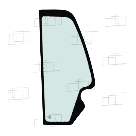 VITRE COTE DERRIERE PORTE GAUCHE JCB 537-135 / 540-170 / 540-70 / 541-70 / 550-140 / 560-80 053810J