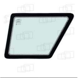 VITRE PORTE PARTIE BASSE GAUCHE CATERPILLAR 416D / 424D / 428D / 432D / 438D / 442D / 446D (DE 2000 A 2005) 071719G