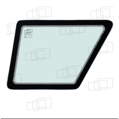 VITRE PORTE PARTIE BASSE GAUCHE CATERPILLAR 416D / 424D / 428D / 432D / 438D / 442D / 446D (DE 2000 A 2005) 071719G