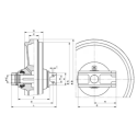 Roue folle Komatsu PC180LC-3 UX084K2E