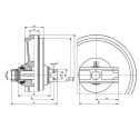 Roue folle CASE CX210B LC(49) P26204C