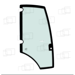 VITRE PORTE DROITE KOMATSU WB91R-5 / WB93R-5 / WB97R-5 / WB97S /WB146PS-5 / WB156PS-5 054855A
