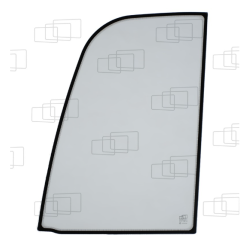 VITRE PORTE PARTIE HAUTE JCB 8014 / 8015 / 8016 / 8017 / 8018 / 8040 (DE 1998 A 2005) 066944D