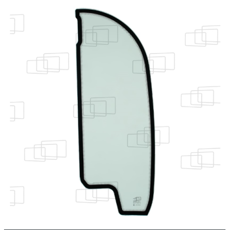 VITRE ARRIERE GAUCHE JCB 8014 / 8014CTS / 8016 / 8016CTS / 8018 / 8018CTS / 8020 / 8020CTS (A PARTIR 2005) 143831E