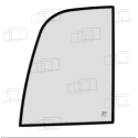 VITRE PORTE PARTIE HAUTE JCB 8014 / 8015 / 8016 / 8017 / 8018 / 8040 (DE 1998 A 2005) 146184G