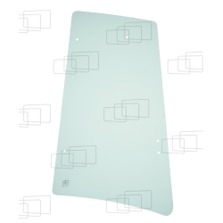 VITRE COTE DERRIERE PORTE GAUCHE PLAT A PARTIR 938815 JUSQU'À JUILLET 2003 JCB 3CX / 3CX ECO CAB / 4CX / 4CX ECO CAB / 5CX WA...