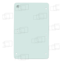 VITRE PORTE GAUCHE CASE 521C / 621C / 721C / 821C / 921C (DE 1999 A 2006) 055740B