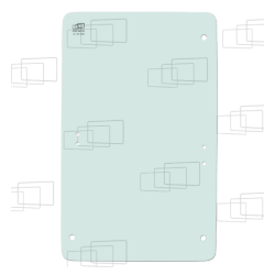 VITRE PORTE GAUCHE CASE 521D / 621D / 721D / 821D / 921D (DE 1999 A 2006) 055740B