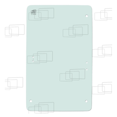 VITRE PORTE GAUCHE CASE 521D / 621D / 721D / 821D / 921D (DE 1999 A 2006) 055740B