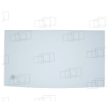 VITRE ARRIERE CENTRAL CASE 590K / 590LE / 590SLE / 590LPS / 590LSP / 590LXT / 590M / 590MXT / 590SK / 590SM (DE 1987 A 2004) ...