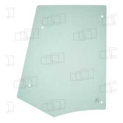 VITRE COTE DERRIERE PORTE GAUCHE/DROITE CASE 580SR / 590SR / 695SR (DE 2004 A 2010) 053890E