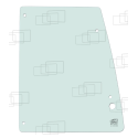 VITRE PORTE PARTIE HAUTE CASE 580SR / 590SR / 695SR (DE 2004 A 2010) 053885B