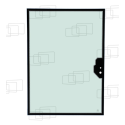 VITRE ARRIERE CASE 580SR / 590SR / 695SR (DE 2004 A 2010) 053625E