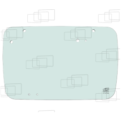 VITRE ARRIERE BOBCAT TL358 / TL358+ / TL358+ AGRI (A PARTIR DE 2015) 144960D