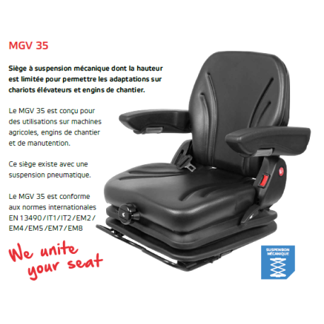 Siège MGV35 US.103338