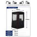 Housse de cabine universelle pour mini-pelle jusqu’à 2,8 T