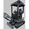 Housse de cabine universelle pour mini-pelle jusqu’à 2,8 T