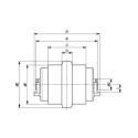 Galet inférieur NEUSON 2503 / 2503DR / 28Z3 / 3003RD UF040W0C-NEUSON