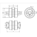 Galet inférieur Wirtgen 2000DC