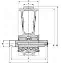 Roue folle TEREX TC37 UX030Z2F