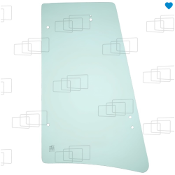 VITRE COTE DERRIERE PORTE GAUCHE JCB 3CX / 3CX ECO CAB / 4CX / 4CX ECO CAB / 5CX WASTEMASTER  053736H