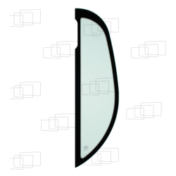 VITRE COTE DERRIERE PORTE GAUCHE JCB JZ140LC / JZ235LC / JZ255LC (DE 2005 A 2012) et (A PARTIR 2012) 058538F