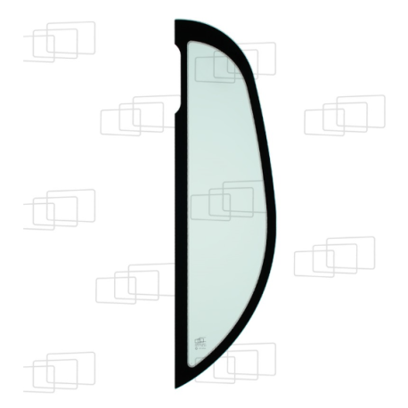 VITRE COTE DERRIERE PORTE GAUCHE JCB JZ140LC / JZ235LC / JZ255LC (DE 2005 A 2012) et (A PARTIR 2012) 058538F