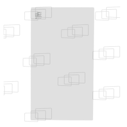 VITRE DROITE ARRIERE FIXE KUBOTA KX61-3 / KX71-3 / KX91-3 / KX91-3 ALPHA / KX101-3 / KX121-3 / KX121-3 ALPHA / KX161-3 / KX16...