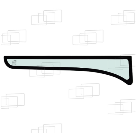 VITRE LATERAL AU-DESSOUS FENETRE CASE CX26C / CX30C / CX33C / CX37C (A PARTIR DE 2017) 164639C