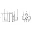 Galet inférieur CASE CK13 / CK15 UF023Z1C-CASE