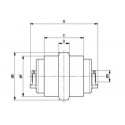 Galet inférieur KOMATSU PC16R / PC163F / PC16R2 / PC18MR UF023Z2C-KOMATSU2