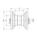 Galet inférieur CASE POCLAIN CX25 UF076Z1A-CASEPOCLAIN