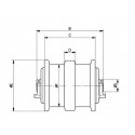 Galet inférieur CASE POCLAIN 23 / 28 / 31 / 35 / CX23 UF086Z1A-CASEPOCLAIN