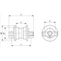 Galet inférieur JCB 225T,SSL UF096K0S-JCB