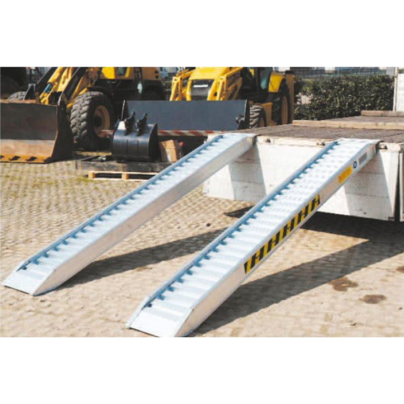 Rampe Chargement Aluminium Bords H72/25B - Capacite 1010 kg