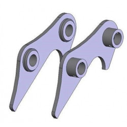 Set de 2 flasques pour godet
