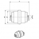 Galet inférieur JCB 802 / 802,4 / 802,7 / 8027Z UF040Z1C-JCB