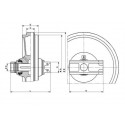 Roue folle KUBOTA K008 / K008,3 / U10 / U10,3 UX022Z1E-KUBOTA