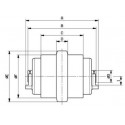 Galet inférieur KUBOTA KX016,4 / KX36,3 / KX36,3GL / KX41,3V / U15,3 UF024Z7C-KUBOTA