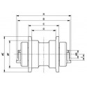 Galet inférieur KOMATSU PC10,1 / PC10,2 / PC10,3 / PC10,6 / PC10,7 / PC12UU1 UF073Z1A-KOMATSU1