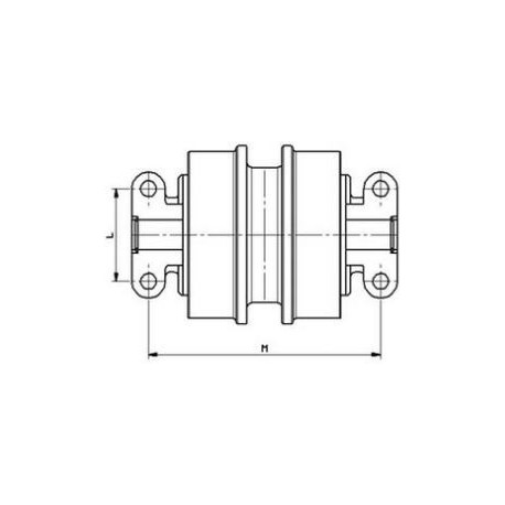 Galet inférieur ATLAS TEREX 805R / TC75 UF112E0E-ATLAS