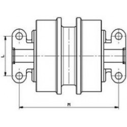 Galet inférieur NEUSON 75R3 / 8002 / 8003 UF112E0E-NEUSON