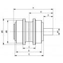 Galet supérieur PEL JOB EB250 / EB300 / LS386 UH040Z0B-PELJOB