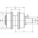 Galet supérieur CATERPILLAR 306 / 307,2 / 308B / 308C / EC70B UH046C0B-CATERPILLAR