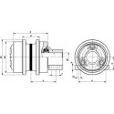 Galet supérieur HANIX H75B / H75C UH117Z0G-HANIX