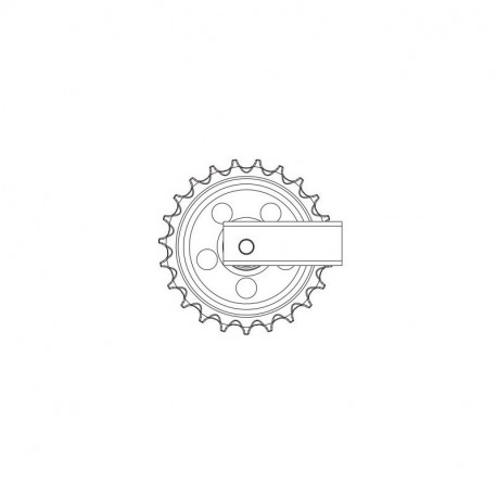 Roue folle 23 dents JCB 8025ZTS / 8027Z / 8030ZTS / 8032Z / 8032ZTS UX037R1E-JCB