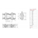 UC154K4P38450C Chaînes acier tuilées 450-154-38C (prix unitaire)